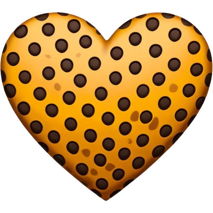 леопардовое сердце  emoji