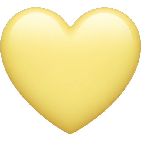 Pastel yellow heart emoji