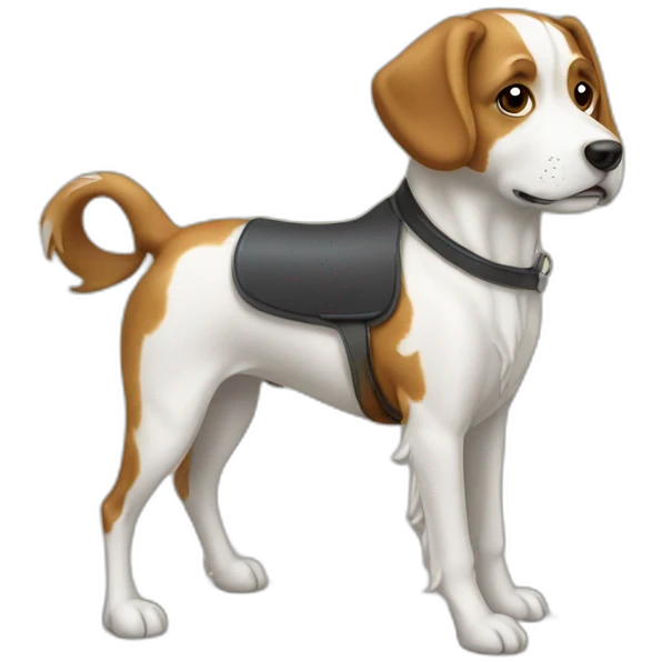 Chien sur cheval emoji