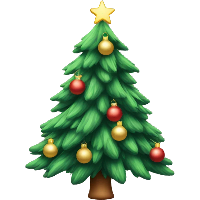 Cozy Christmas tree  emoji