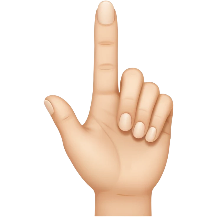 dedo señalando  emoji