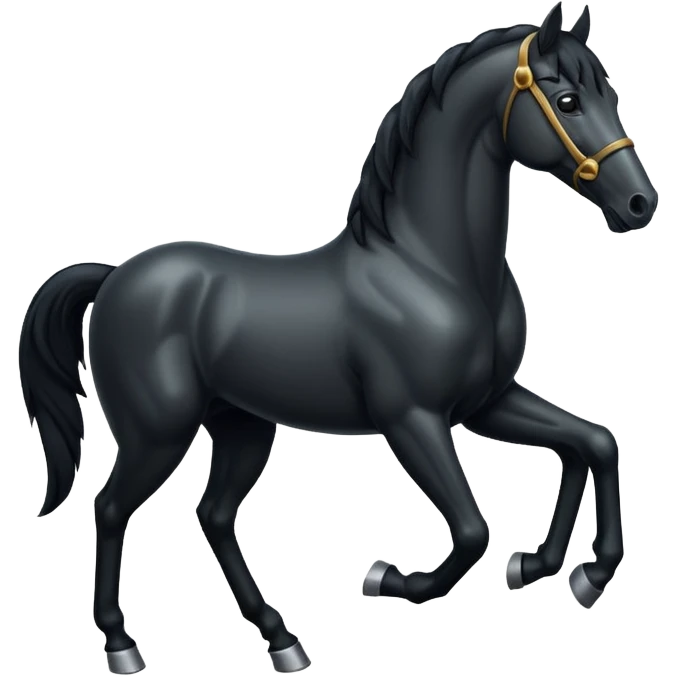 reading black horse emoji