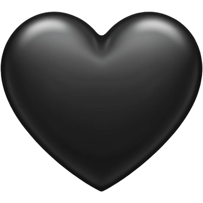 Siyah Kalp Ois emoji
