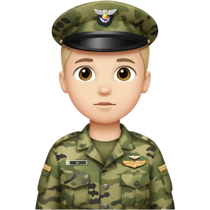military boy in camouflage uniform pregnant  emoji