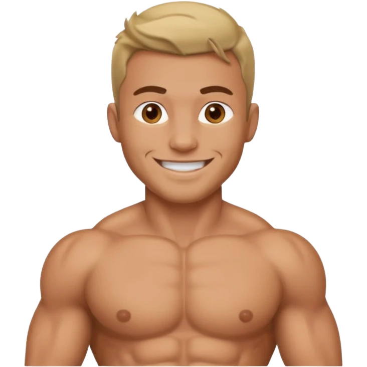 Shirtless Muscular guy nurse emoji
