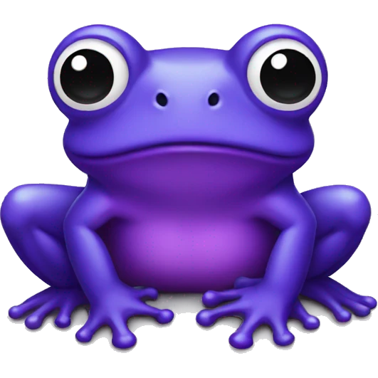 Purple frog emoji