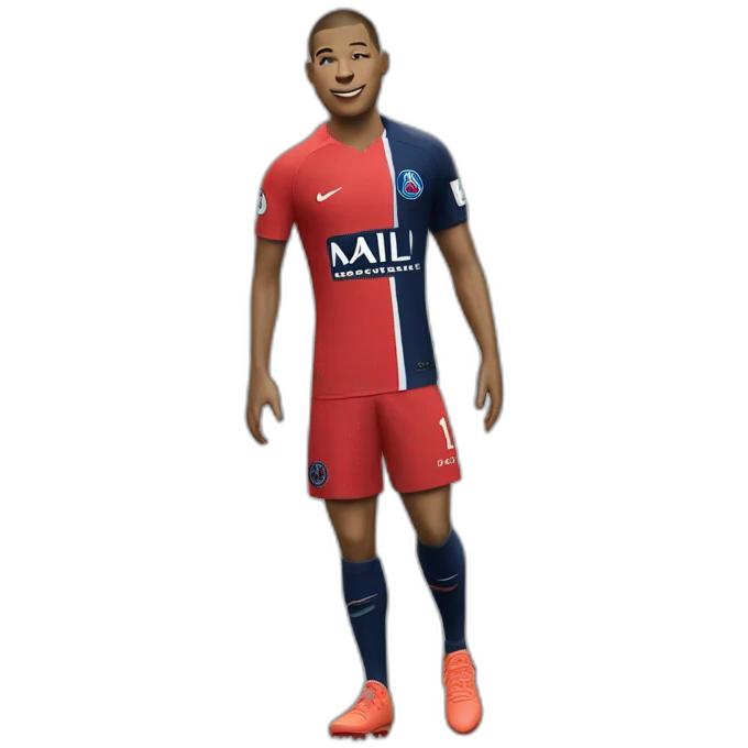 Maillot psg mbappe emoji