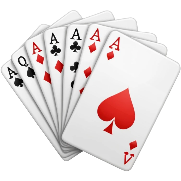 Card hand of a flush emoji