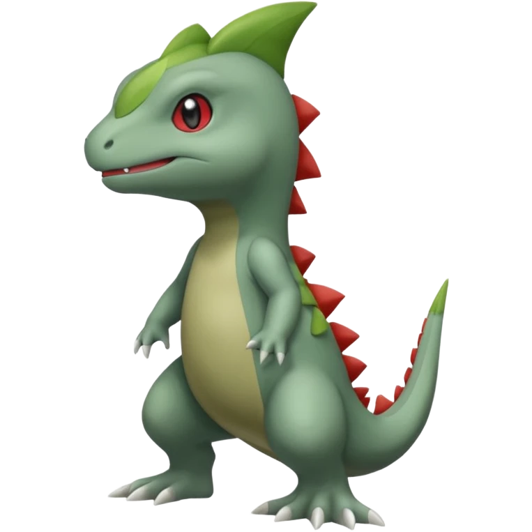 Axew-Larvitar (full body) emoji