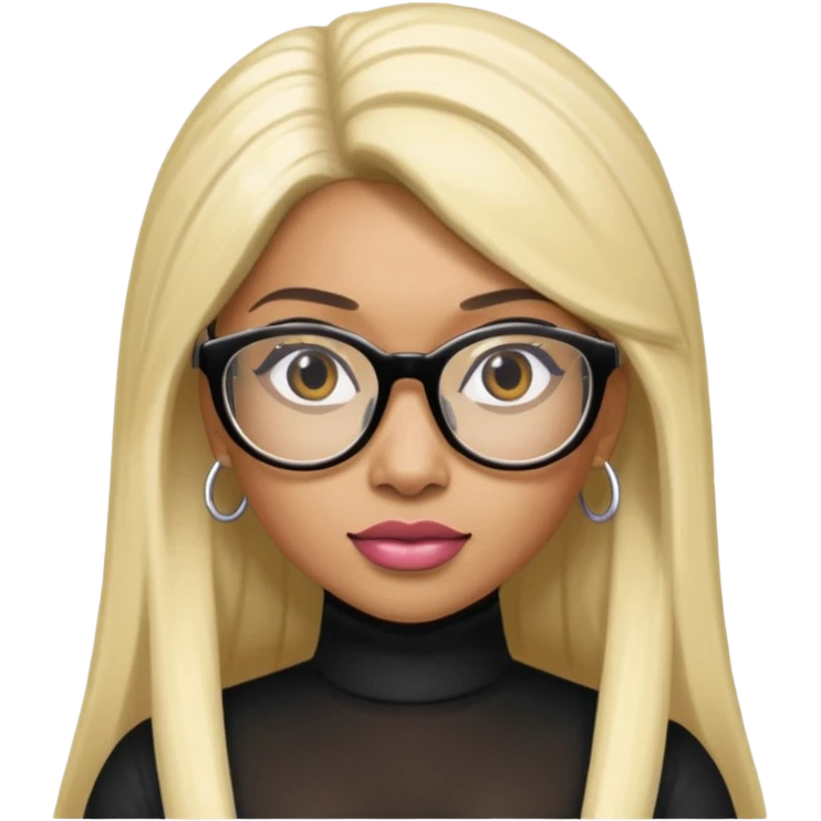 nicki minaj with glases emoji