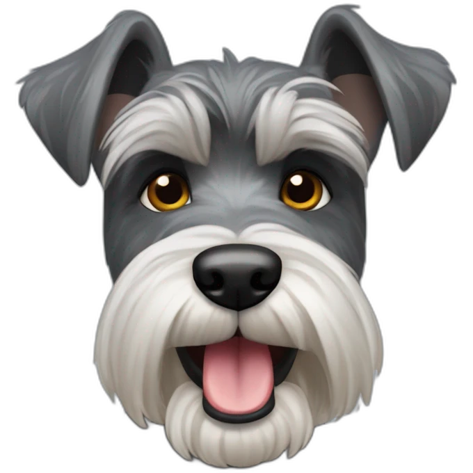 funny Zwergschnauzer emoji