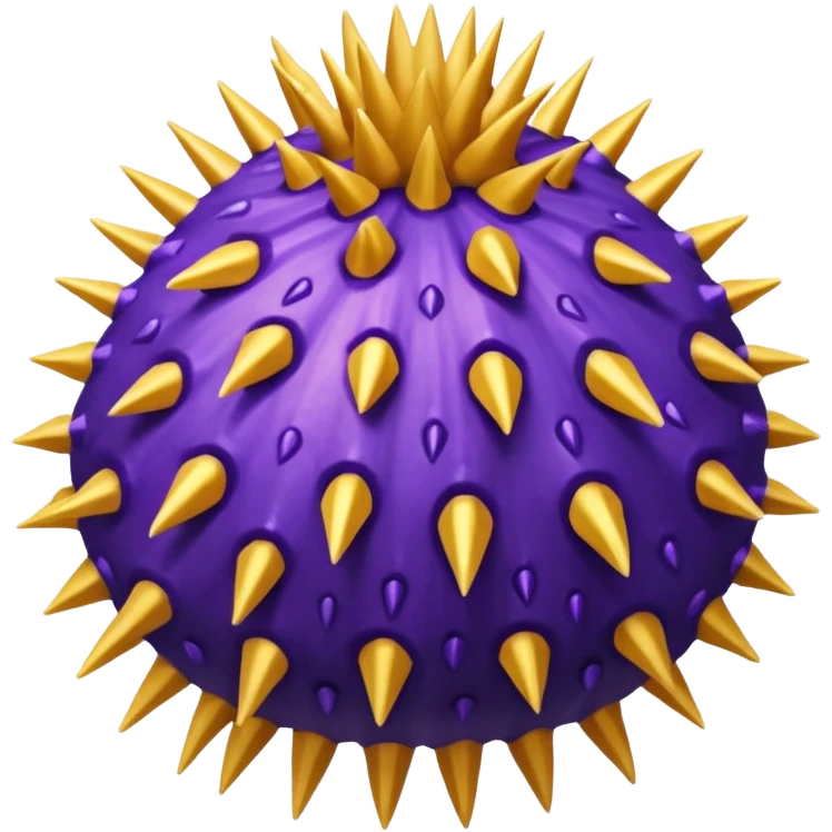 Female purple and golden sea urchin  emoji