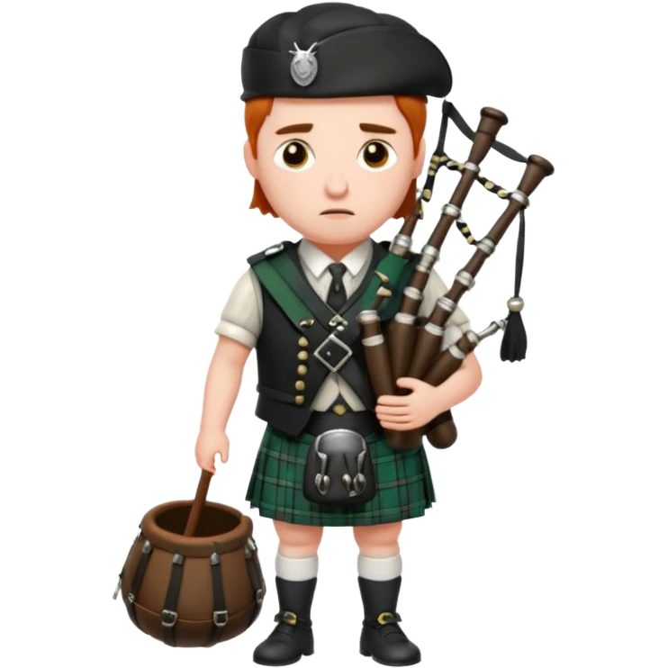 Sad bagpiper emoji