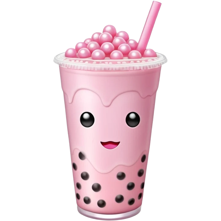 Some pink boba tea emoji