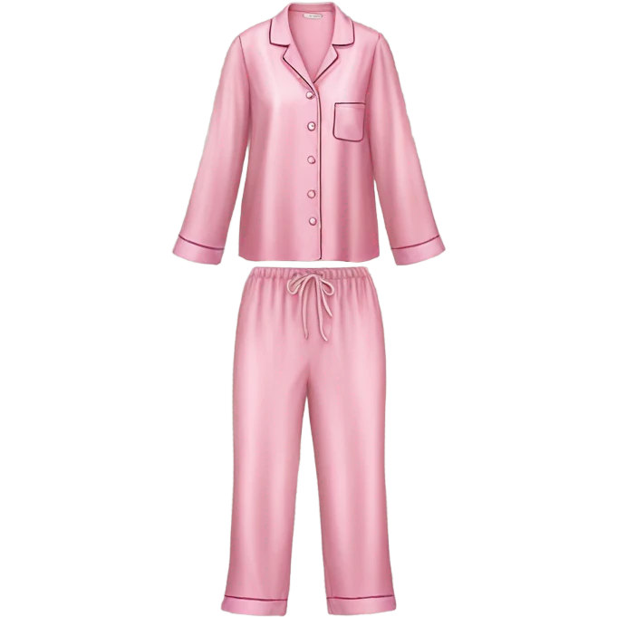 Pink silk pyjamas  emoji