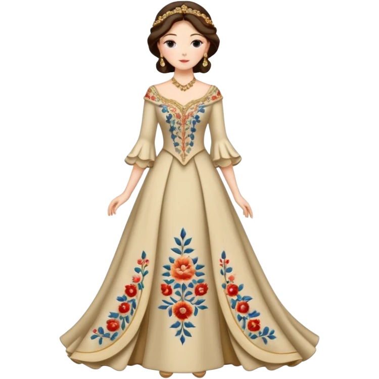 Character in Fairy Tale Beauty and Beast: Wardrobe Lady emoji