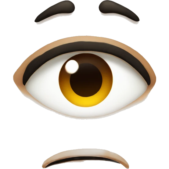 one eyebrow up looking suspicious  emoji