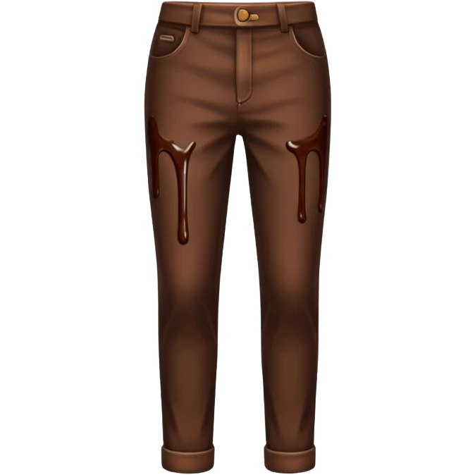 chocolate sauce on pants emoji
