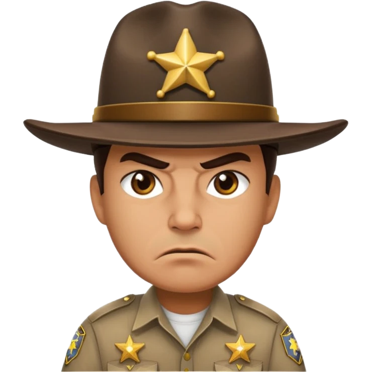 angry sheriff emoji