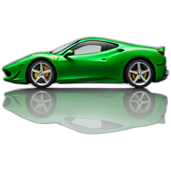 green ferrari emoji