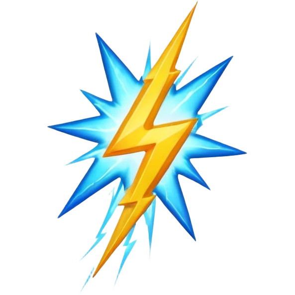 Lightning emoji