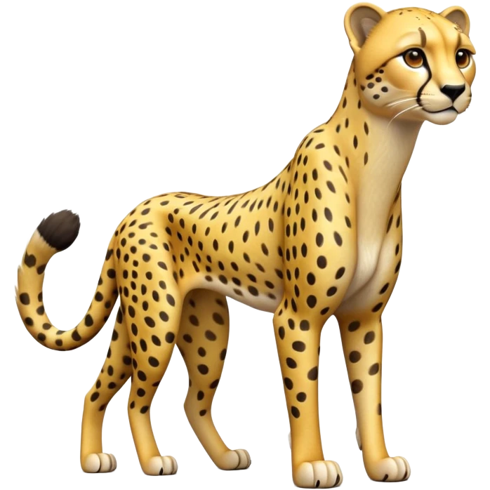 cinematic-cheetah-realistic-full-body-standing-emoji,-slim-and-athletic-frame-poised-for-action,-long-tail-curving-slightly,-head-tilted-dramatically,-sleek-golden-fur-with-black-spots,-piercing-amber-eyes,-simplified-yet-realistic-focused-features,-highly-detailed,-glowing-with-an-almost-sarcastic-glow emoji