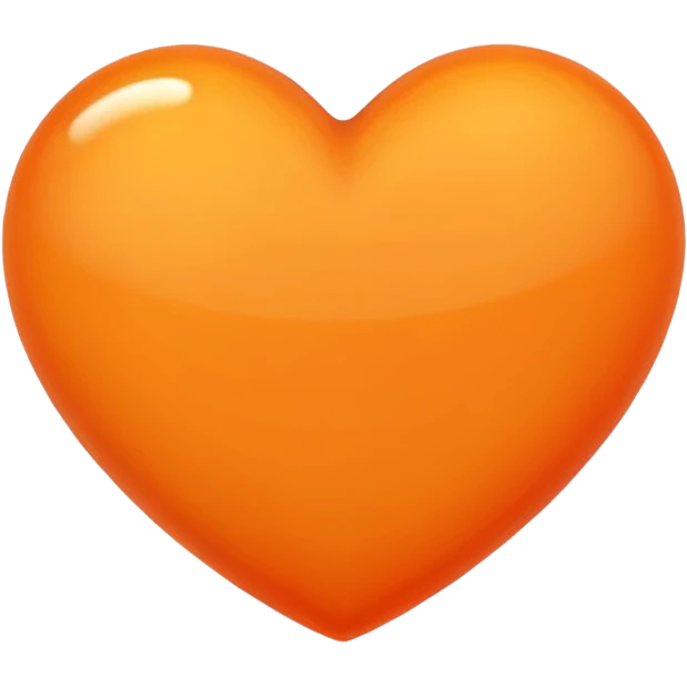Orange heart emoji