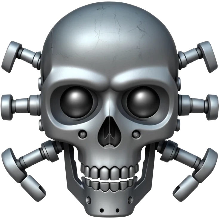 Robot + SKULL  emoji