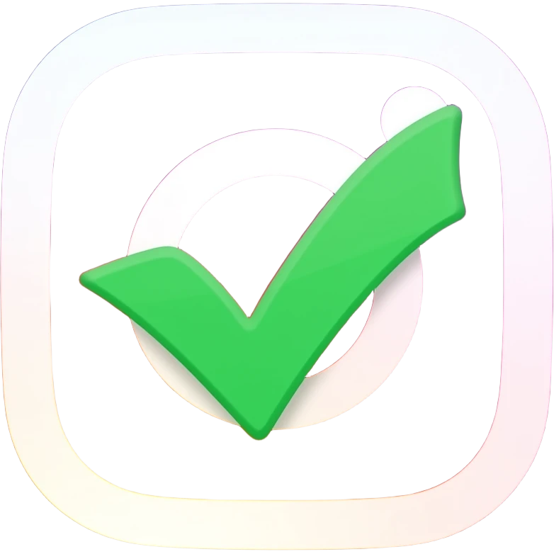 Design an emoji in the form of an Instagram verification. emoji