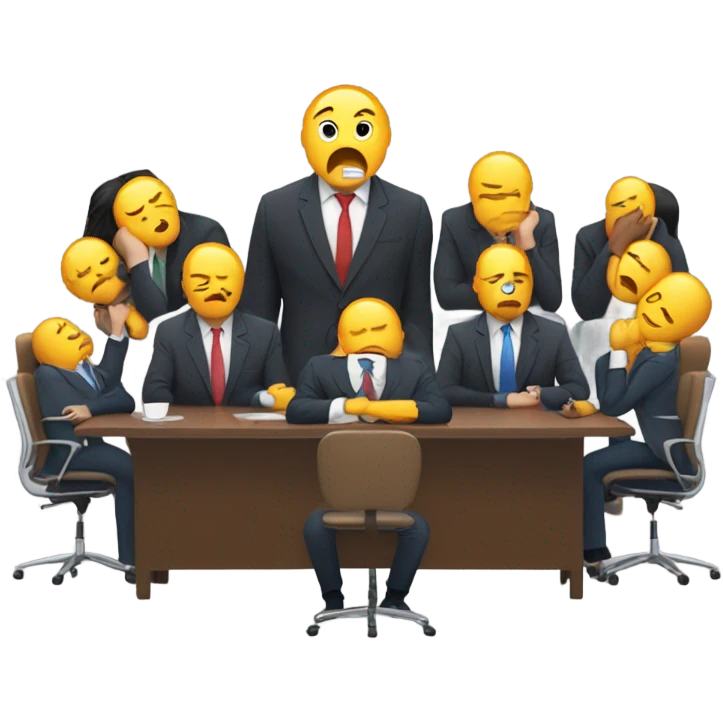 I hate meetings  emoji