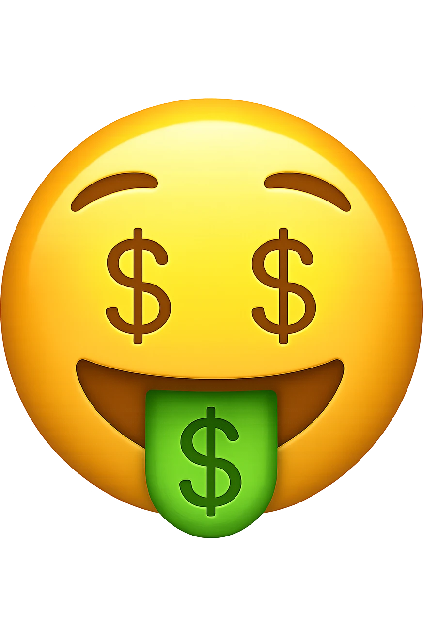 face with money mouth emoji emoji