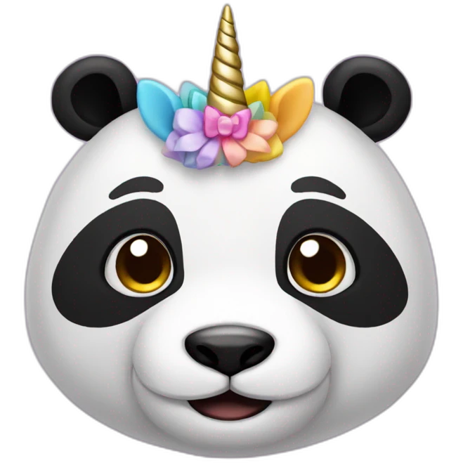 panda and unicorn emoji