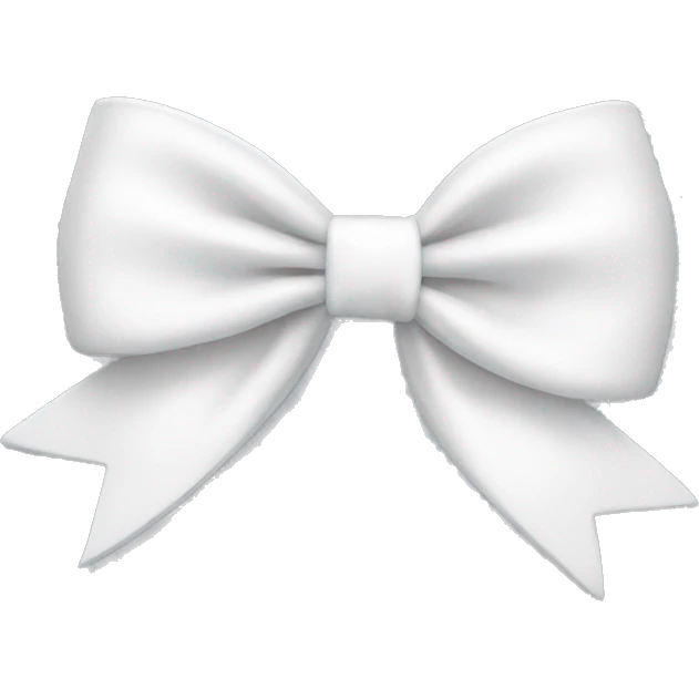 White bow emoji