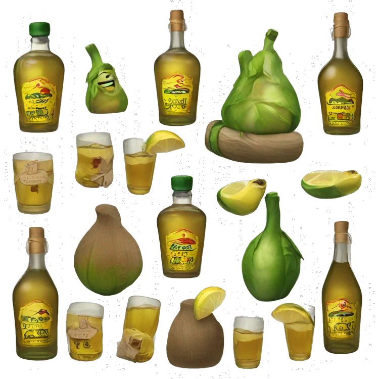 Cachaça na garrafa emoji