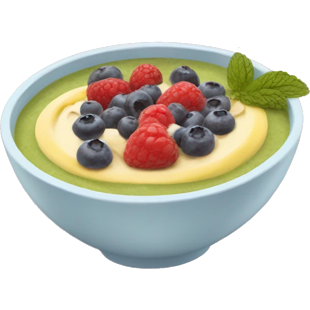 Smoothie bowl emoji