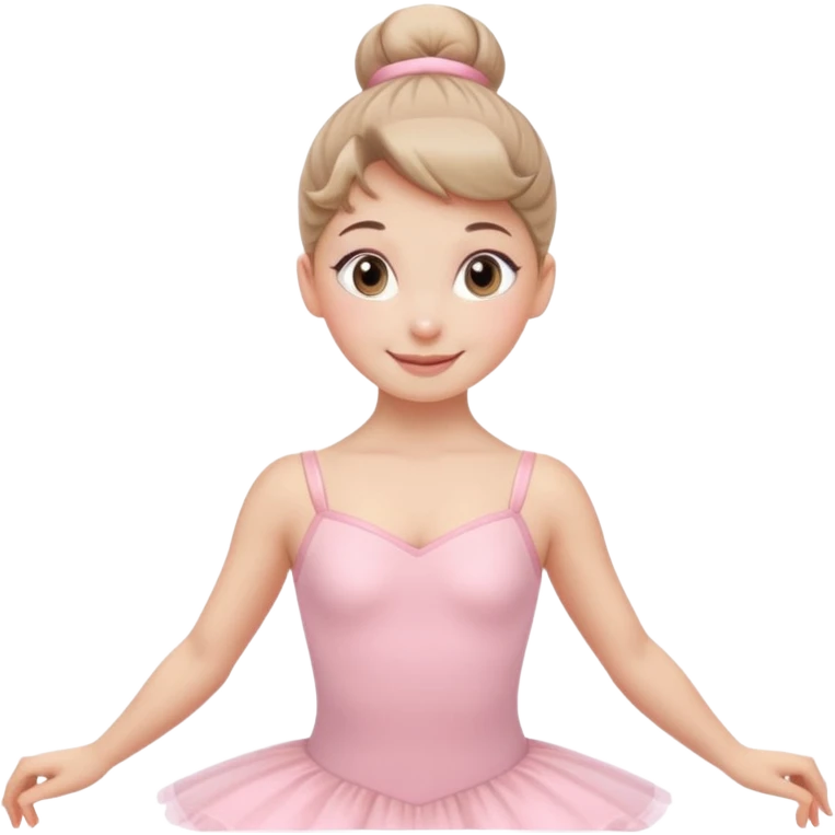 Pink Suit – Cheerful
 Smiling ballerina in pastel pink leotard, tidy high bun, bright happy eyes.















































 emoji