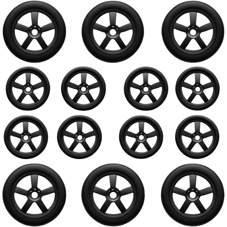 only wheels from the chassis emoji