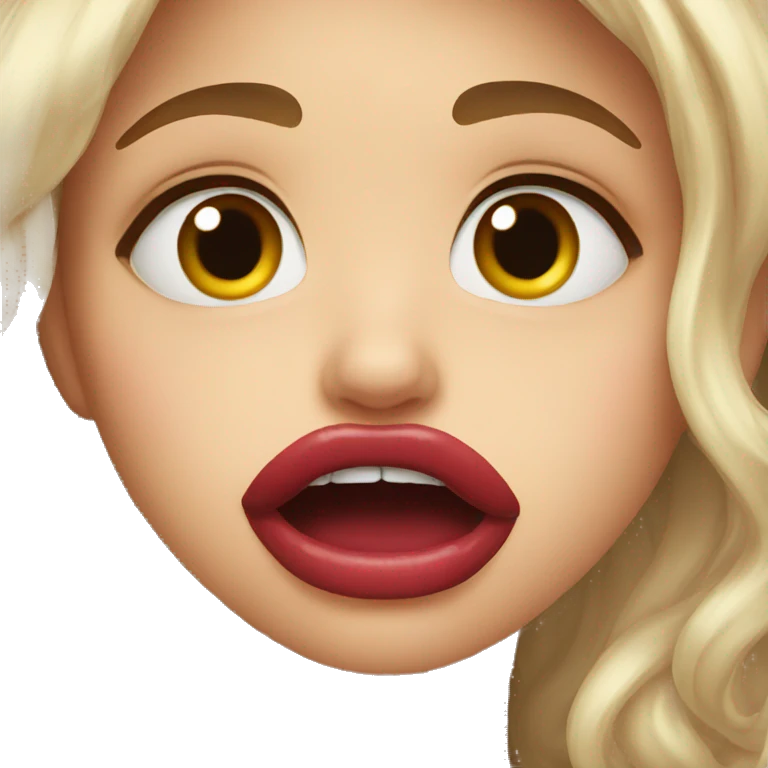 lip bite emoji