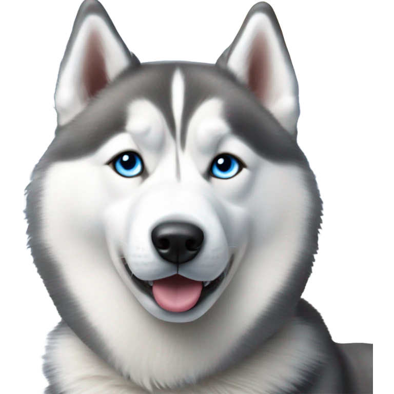 Husky in the snow emoji