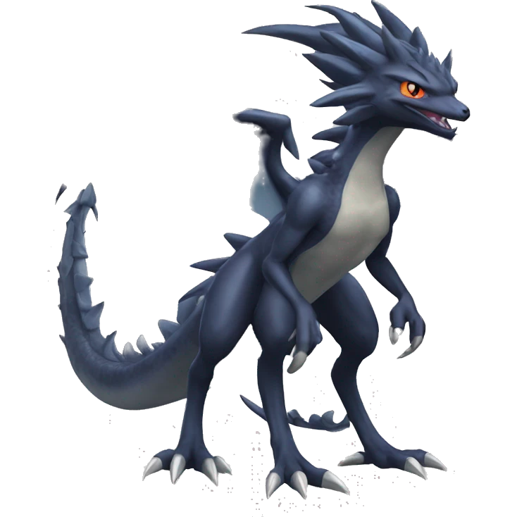 Edgy Cool Nargacuga-Pokémon-Fakémon Full Body High Quality emoji