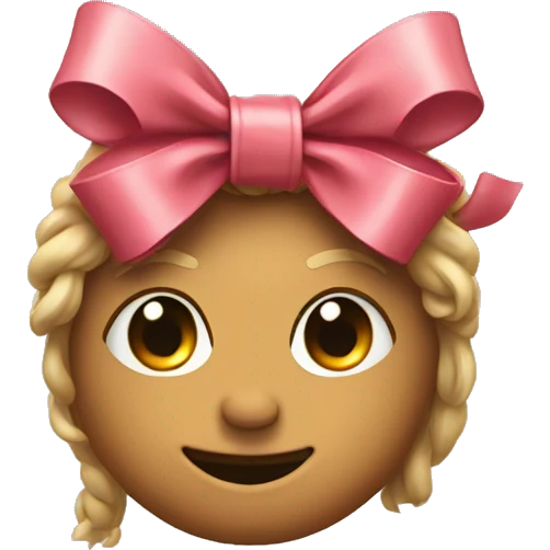 Punctation marks with a bow  emoji