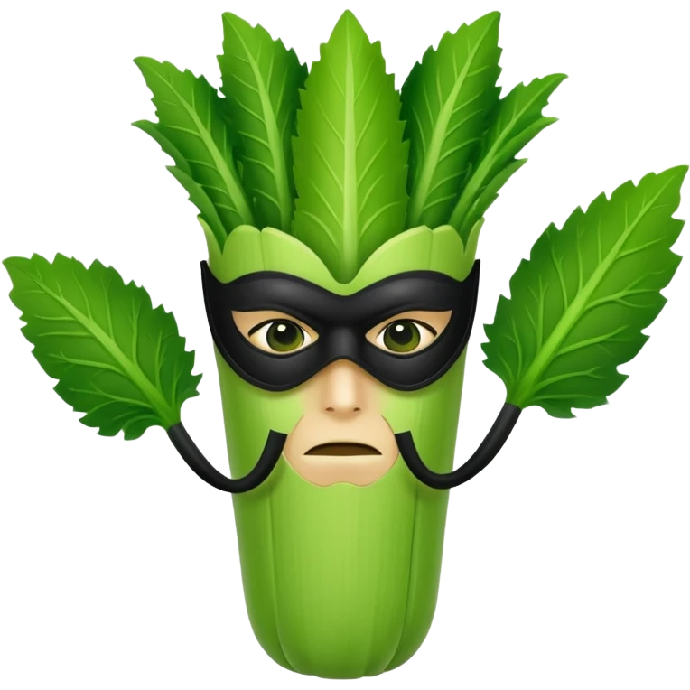 Supervillain celery emoji