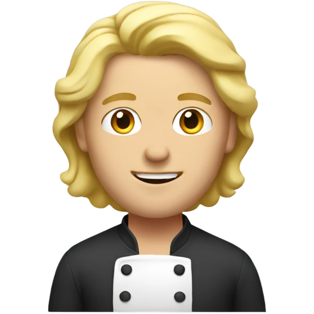 Blonde man cooking  emoji