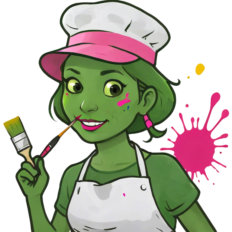 pink girl spam artist emoji