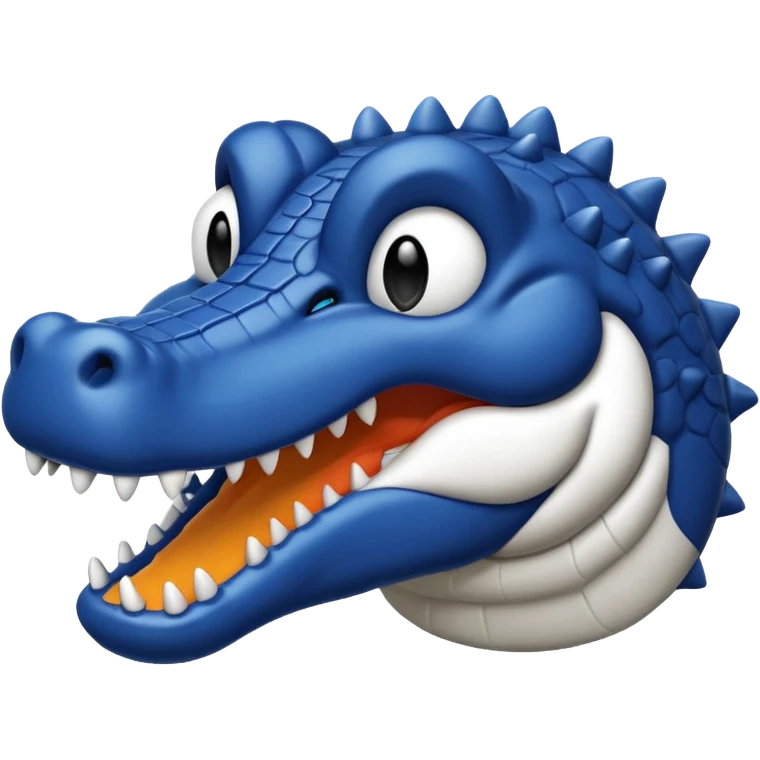 simple gator icon line art black and white emoji