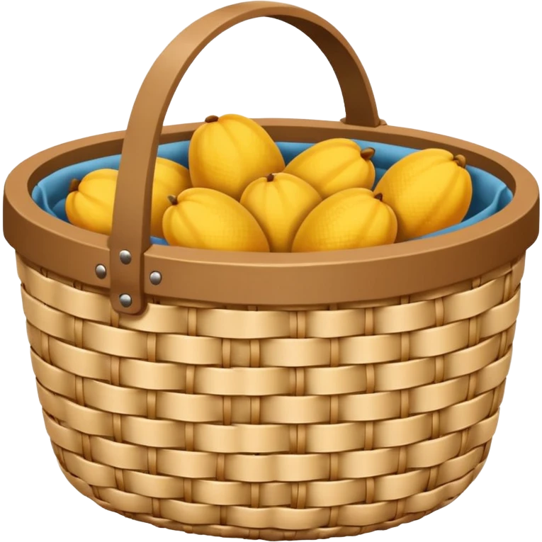 banneton basket fabric lined emoji