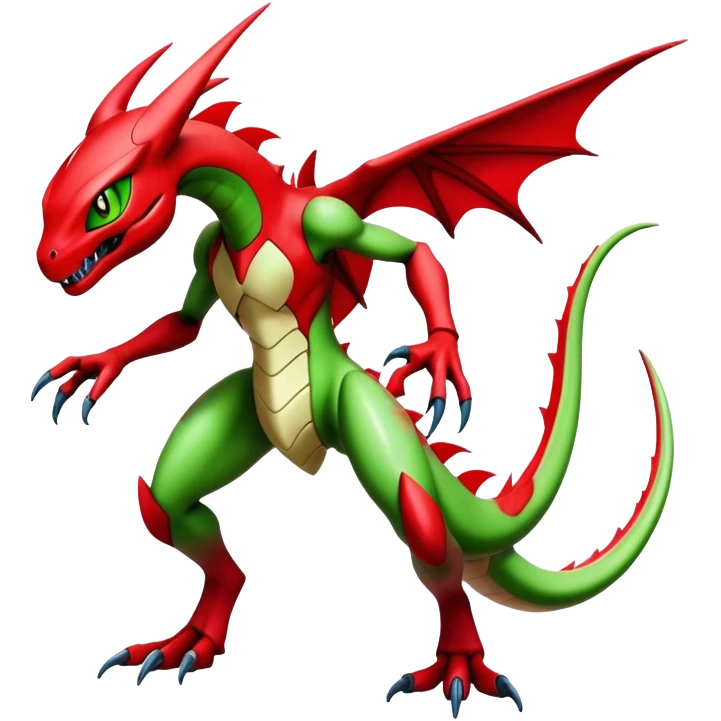  Cool Edgy Shiny Futuristic Ethereal Legendary Scizor-Charmeleon-Digimon-Schyther-Flygon-hybrid full body emoji