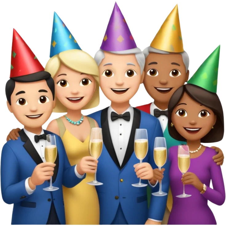 a gathering of middle aged adults emoji