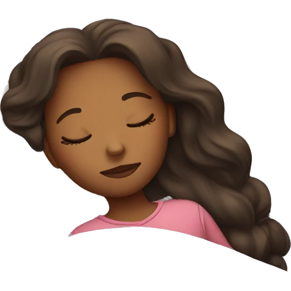 Girl sleeping  emoji