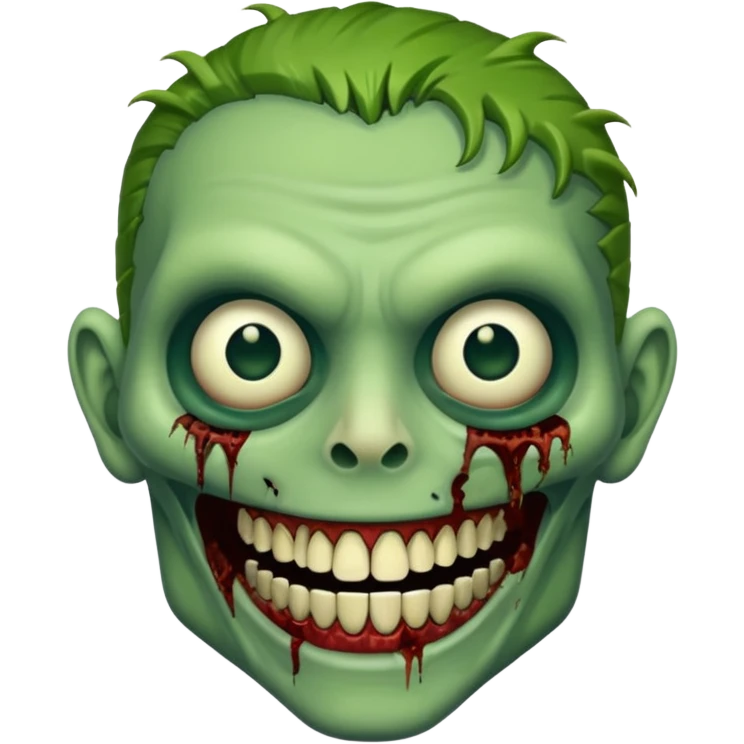 smiling zombie emoji